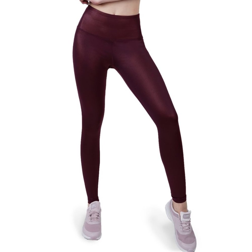 LUSTROUS LEGGING IN WINE